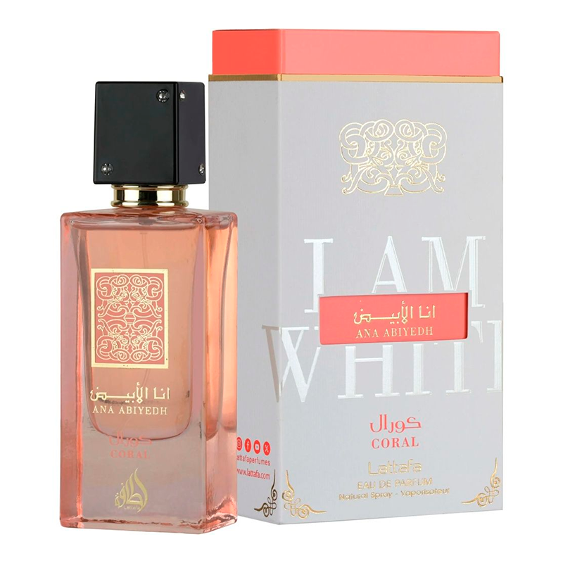 Perfume Lattafa Ana Abiyedh Coral EDP Unisex 60mL